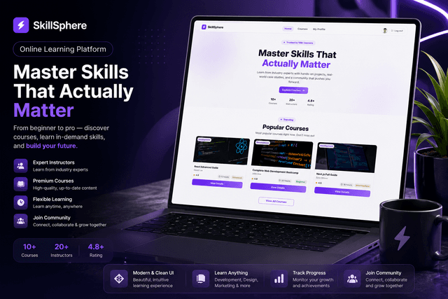 SkillSphere – Online Learning Platform
